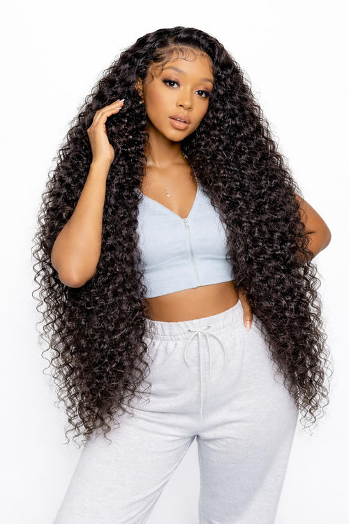 250% Density Deep Wave 13x4 HD Lace Frontal Wig – 100% Human Hair | Care Beauty
